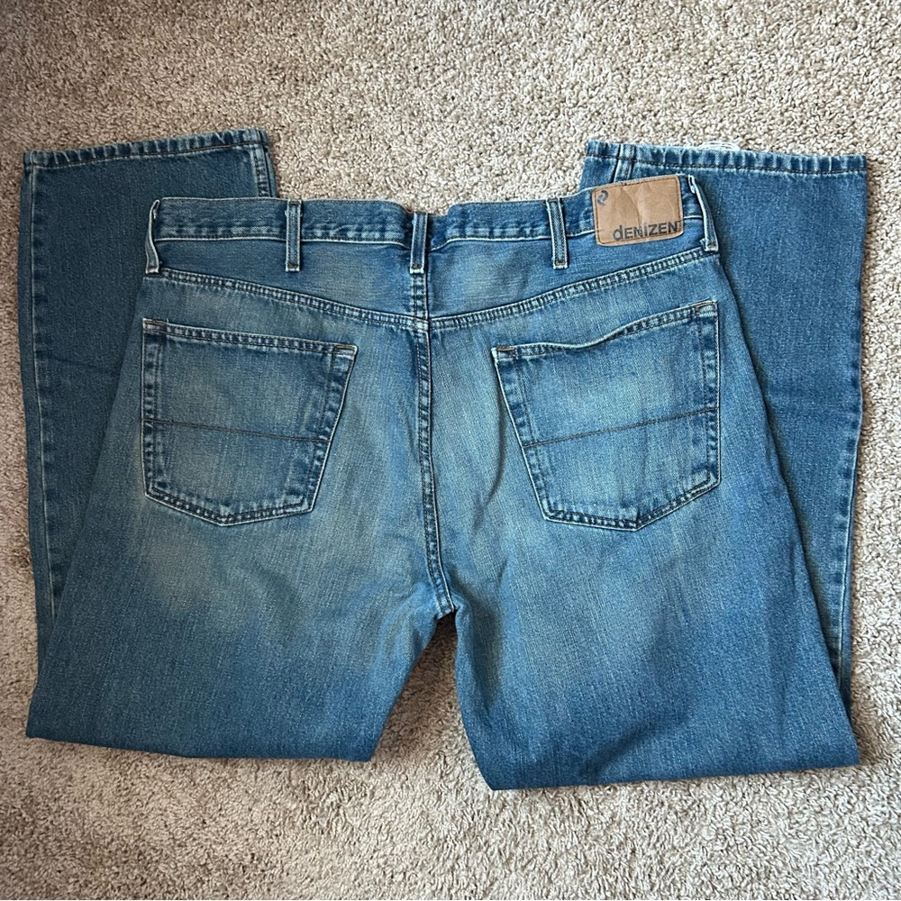 Men’s Denizen from Levi’s 281 Med Wash Straight Fit Denim Jeans Size 40x32 |C67